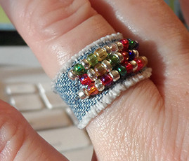 Beaded Jean Ring