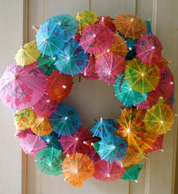 Thrifty Tropical Summer Wreath