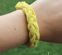 Hand-Crocheted Knit Bracelet