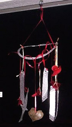 Handmade Heart Wind Chime