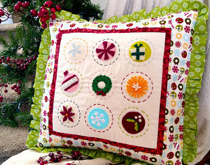 Holly Jolly Christmas Pillow