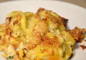 Squash Casserole with Fried Onions
