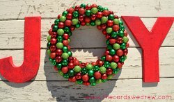 Joyful Ornament Wreath and Sign