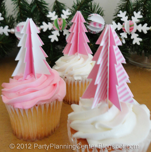 Christmas Tree Cupcake Toppers