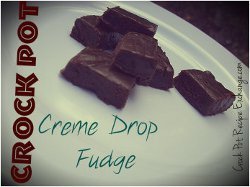 Slow Cooker Creme Drop Fudge