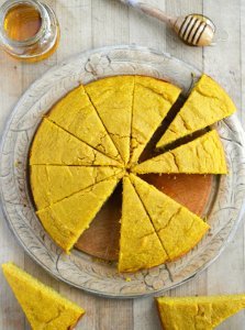 Pumpkin Cornbread Wedges