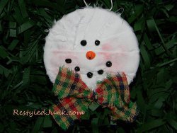 Recycled Can Snowman Ornament