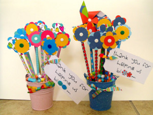 Pencil Blooms for Teachers