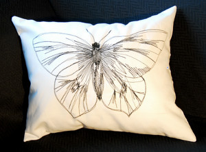 Butterfly Doodle Pillow
