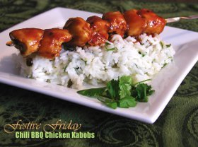 Chili BBQ Chicken Kabobs