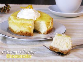 Creamy Citrus Orange Cheesecake