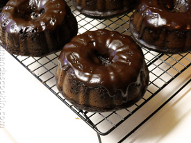 Chocolate Overload Mini Bundt Cakes