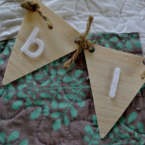 Wooden Name Banner