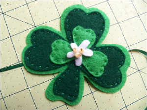 Sewn Shamrocks