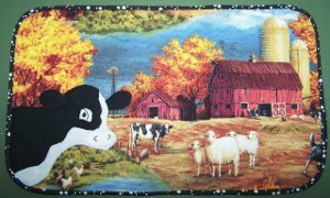 Down on the Farm Mug Rug