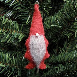 Fabric Gnome Ornament