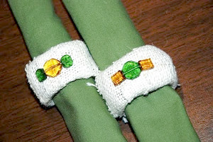 Yellow and Green Napkin Holders