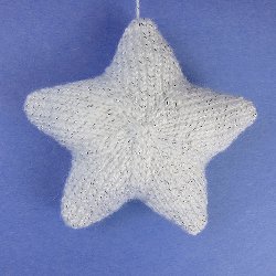 Glitter Yarn Stars