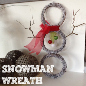 Rustic Wreath Snowman Craft