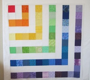 Zippy Rainbow Baby Quilt