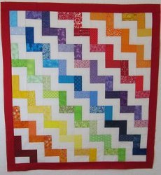 Zigzag Rainbow Quilt