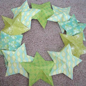 3D Stars Stunner Summer Wreath