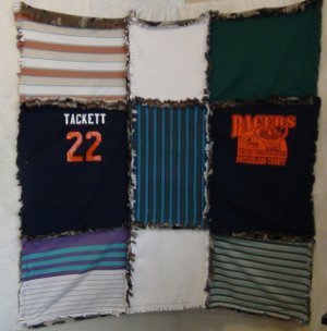 Ragged T-Shirt Quilt Instructions