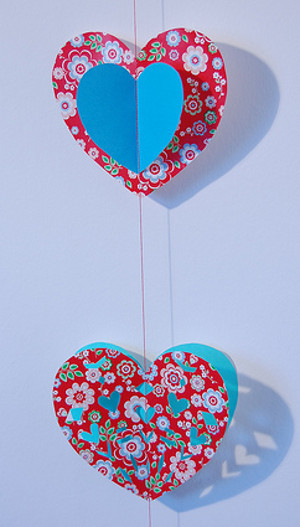 Paper Heart Garland