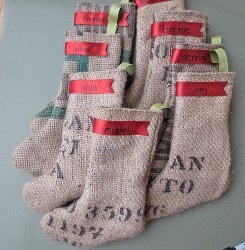 Burlap Bag Stocking