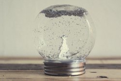 Beautiful Sparkling Snow Globe