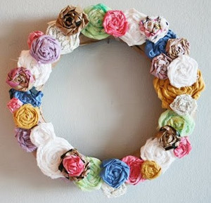 Spring Roses Wreath