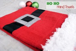 Santa Themed Hand Towels