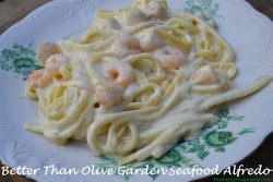 Better than Olive Garden Seafood Alfredo