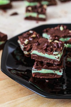 Andes Fudge Chocolate and Mint Dream Bars