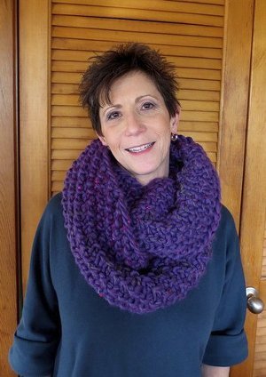 Chunky Orchid Cowl