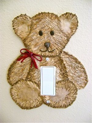Teddy Bear Light Switch Cover