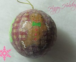 Decoupage Paper Ball Ornaments
