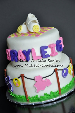 Baby Clothes Cake