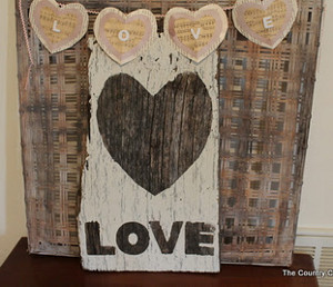 Wooden Love Sign