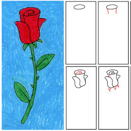 How to Draw a Rose