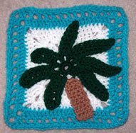 Palm Tree Granny Square