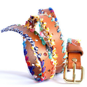 Colorfully Funky Upcycled Belt
