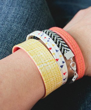 Quilted Fabric Bracelets