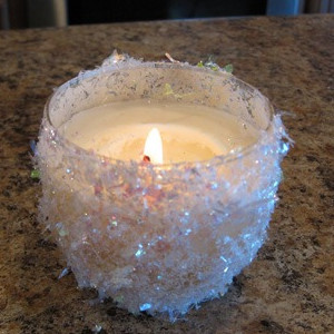Snowflakey Candle Holder
