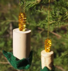 Wine Cork Candle Ornaments