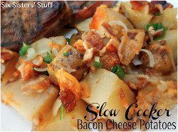 Slow Cooker Potatoes with Bacon and Cheese