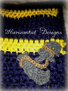 Anchor Crochet Applique