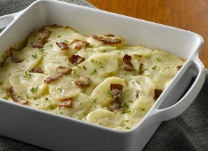 Bacon 'N Mustard Scalloped Potatoes