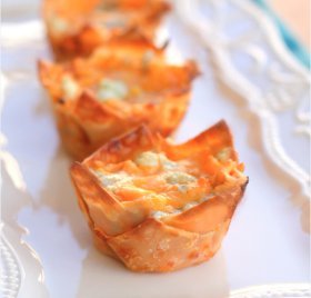 Buffalo Chicken "Cupcakes"