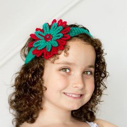 Crochet Flowers Headband